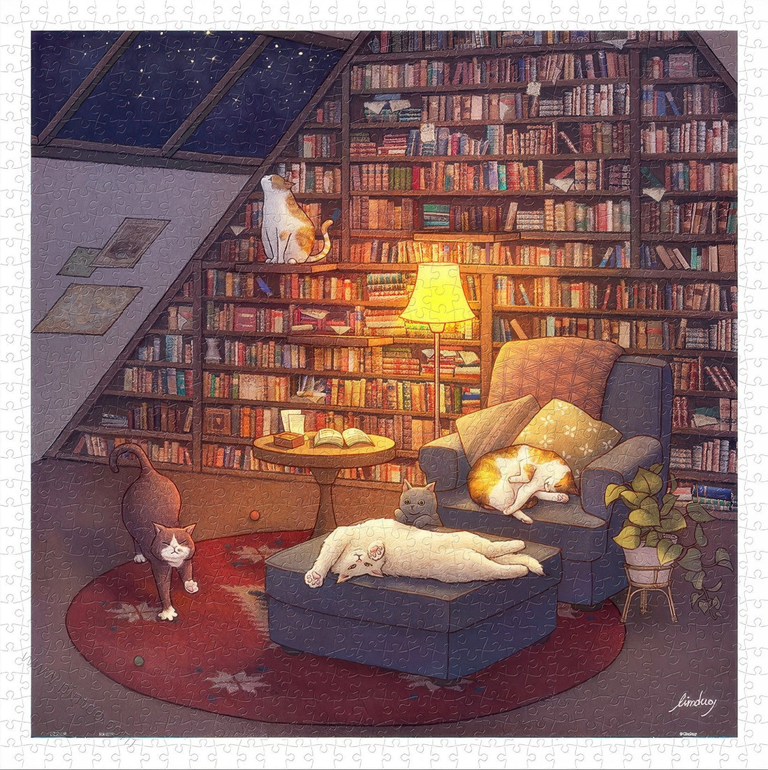 pintoo-h3456-limduey---library-at-night-900-pieces-jigsaw-puzzle