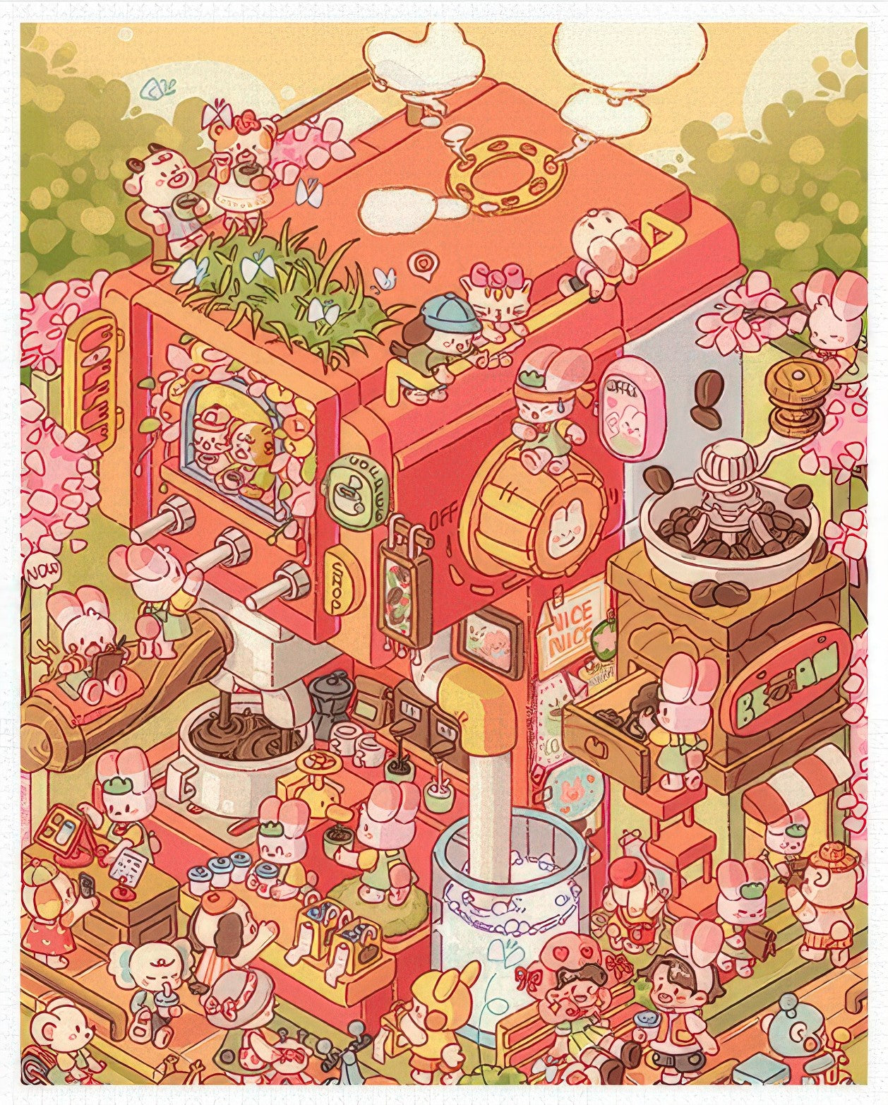 pintoo-h3589-45-hoshino-memeko---coffee-studio-4500-pieces-jigsaw-puzzle