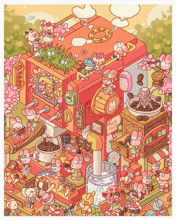 pintoo-h3589-45-hoshino-memeko---coffee-studio-4500-pieces-jigsaw-puzzle