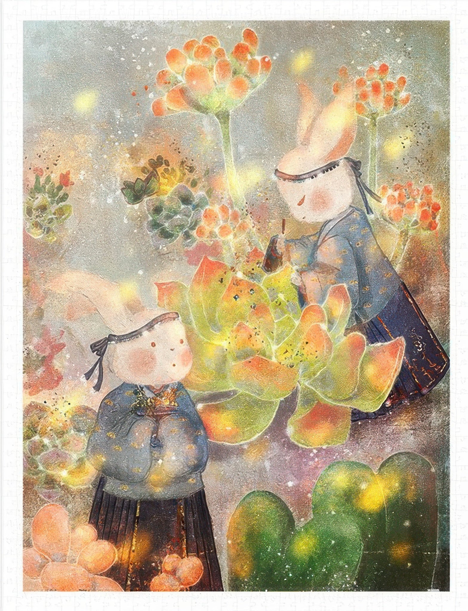 pintoo-h3595-12-yu-jun-shan-jian---palace-maids-in-the-succulent-garden-1200-jigsaw-puzzle