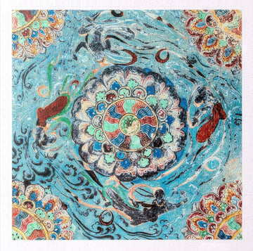 pintoo-h3603-dunhuang-mural-puzzle---flying-apsara-with-lotus-900-pieces-jigsaw-puzzle