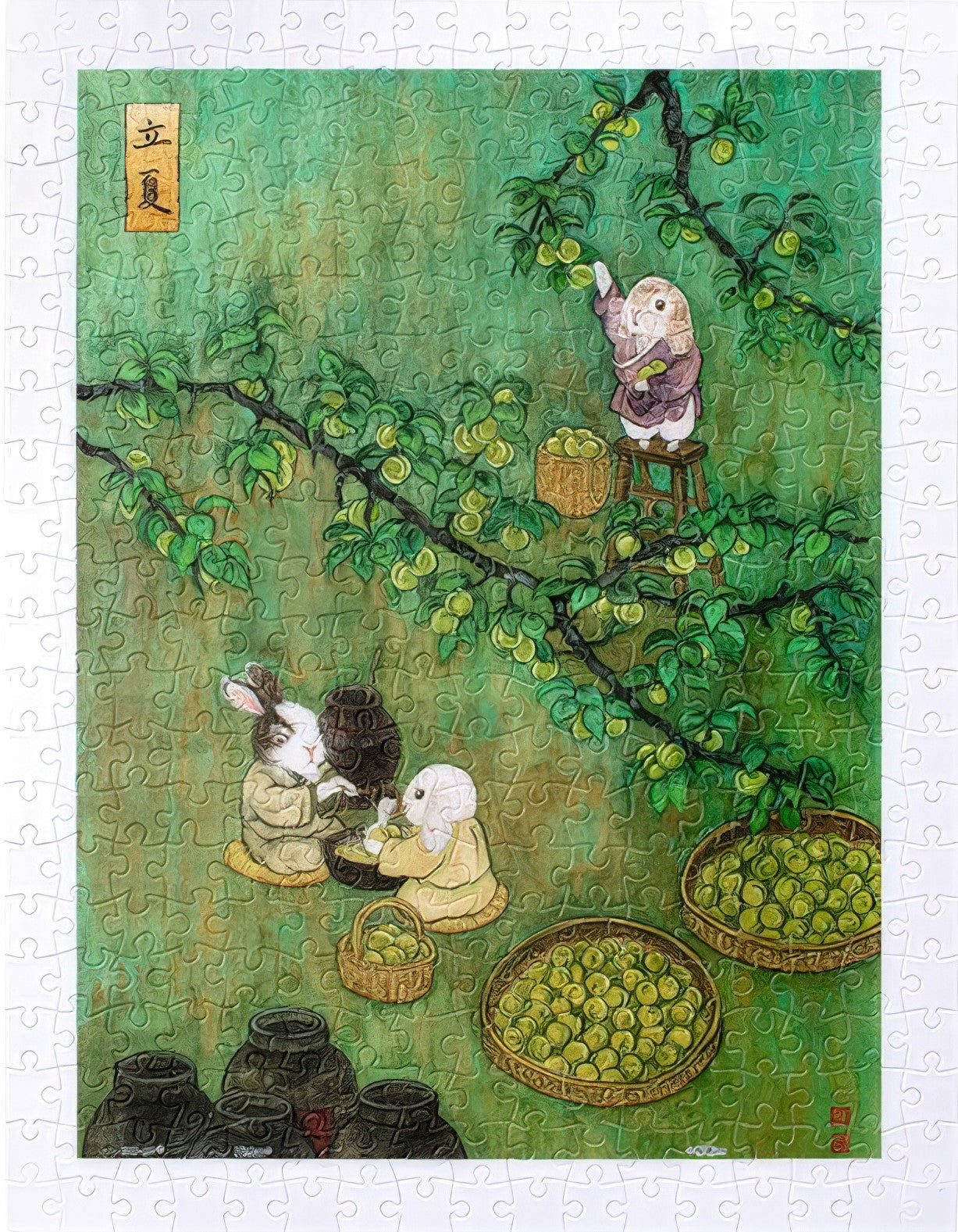 pintoo-h3632-cheng-jingjinn---yue-de-lu---beginning-of-summer-300-pieces-jigsaw-puzzle