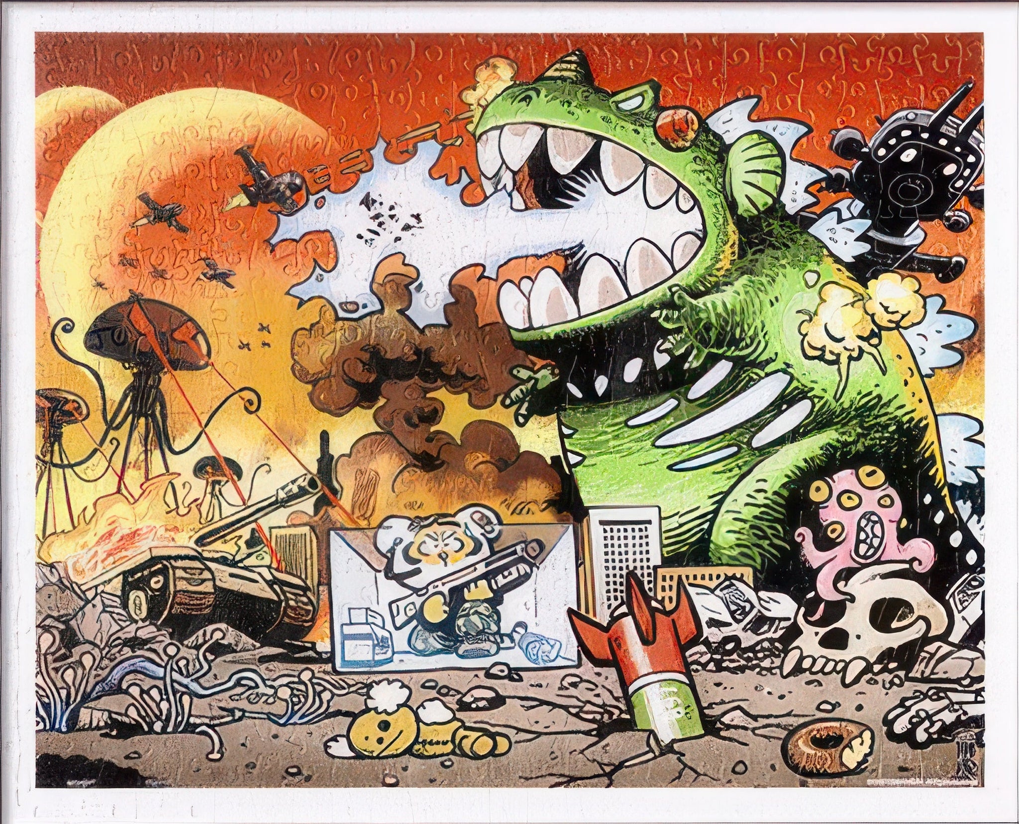 pintoo-h3637-i'm-not-fat-tiger---city-hero-500-pieces-jigsaw-puzzle