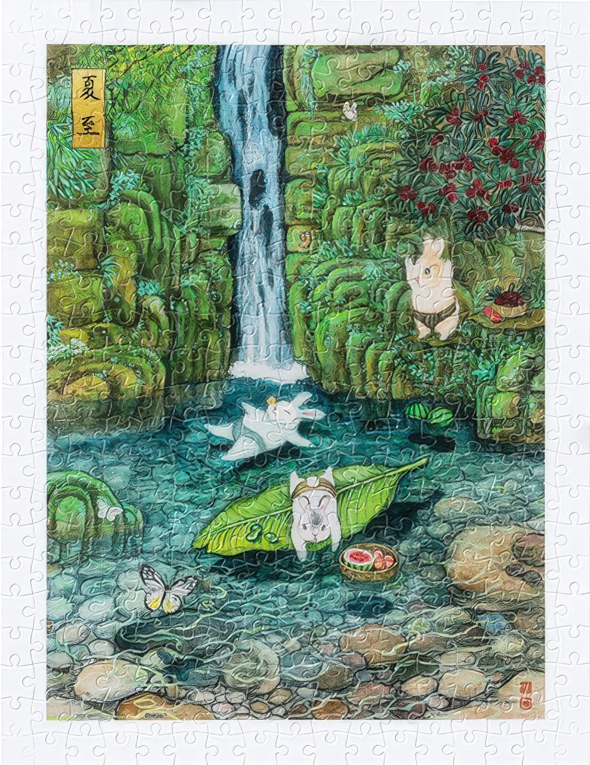 pintoo-h3673-cheng-jingjinn---yue-de-lu---summer-solstice-300-pieces-jigsaw-puzzle