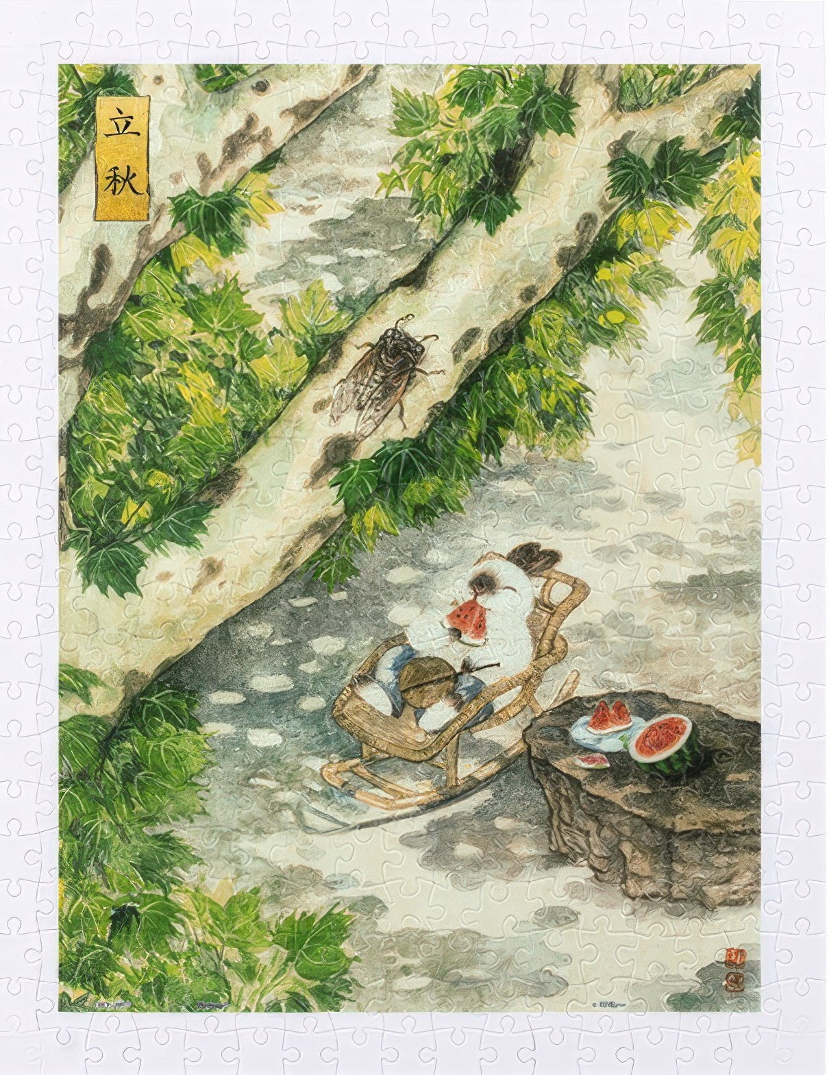 pintoo-h3762-cheng-jingjinn---yue-de-lu---beginning-of-autumn-300-pieces-jigsaw-puzzle