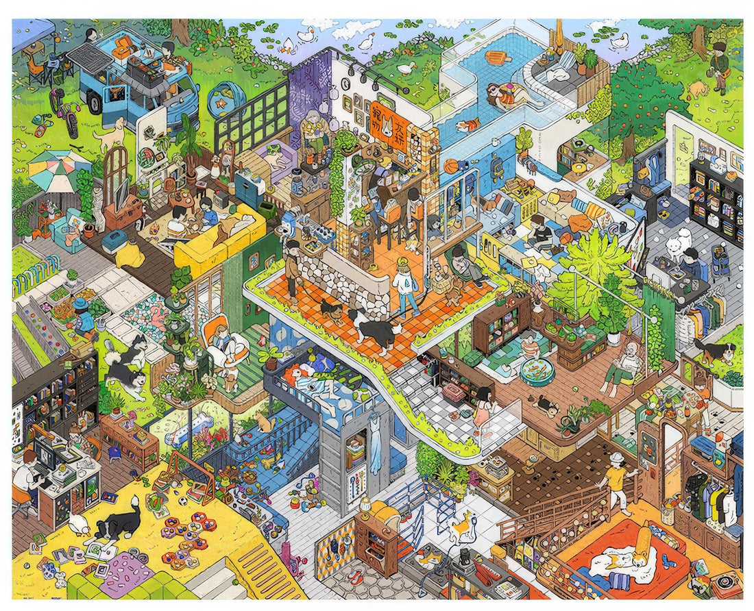 pintoo-h3820-20-natural---dear-puppy-2000-pieces-jigsaw-puzzle