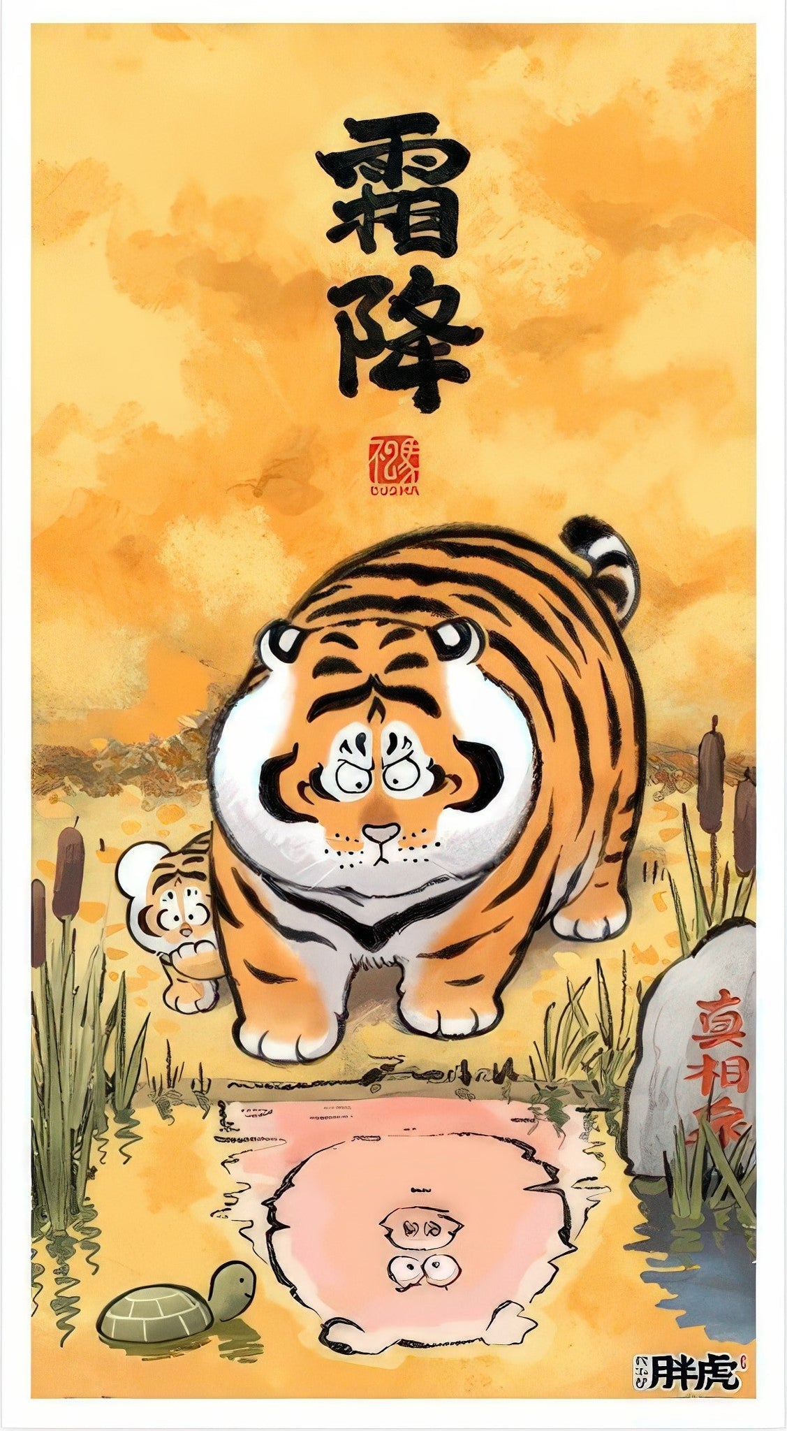 pintoo-h3856-30-i'm-not-fat-tiger---frost's-descent-3000-pieces-jigsaw-puzzle