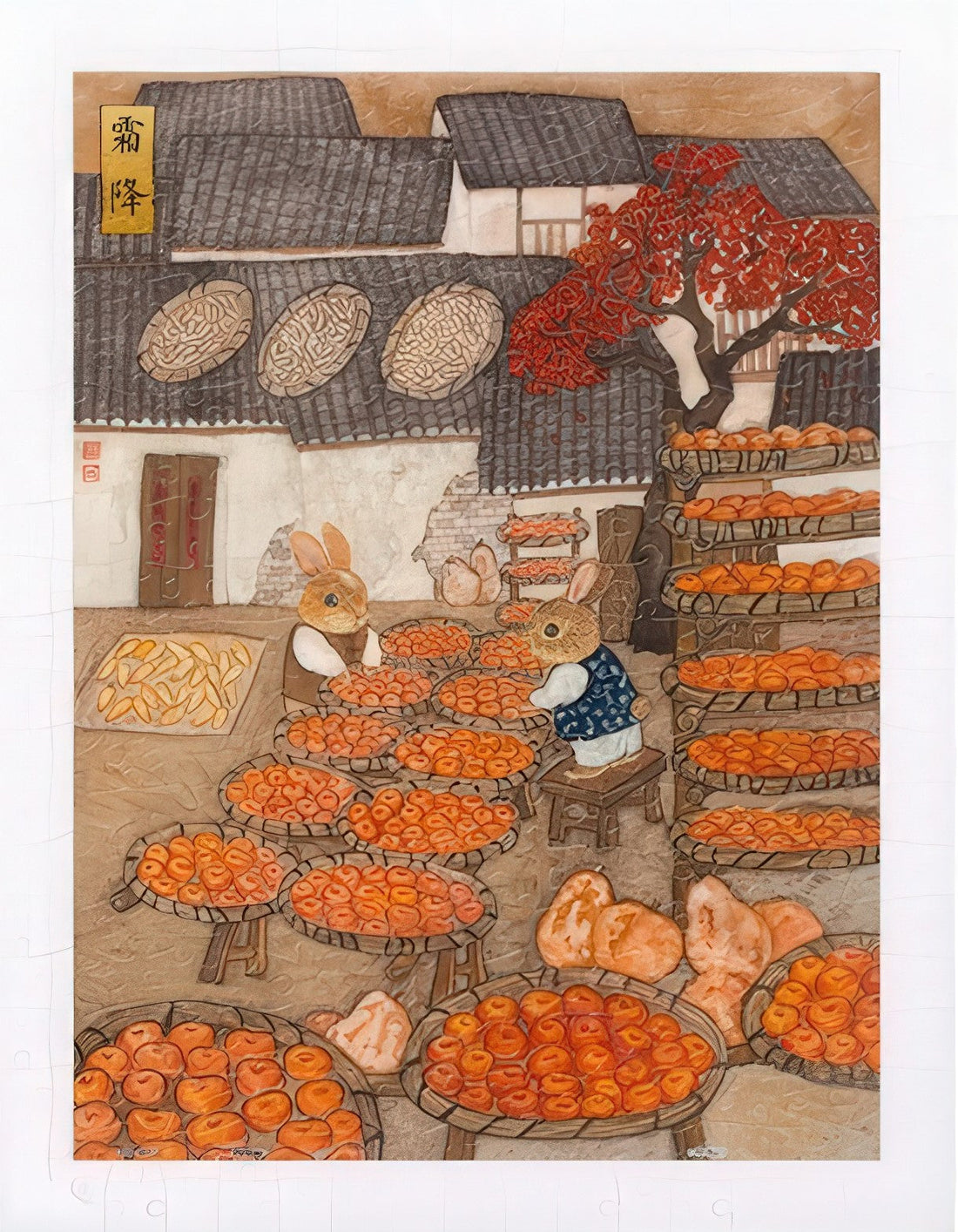 pintoo-h3863-cheng-jingjinn---yue-de-lu---frost's-descent-300-pieces-jigsaw-puzzle