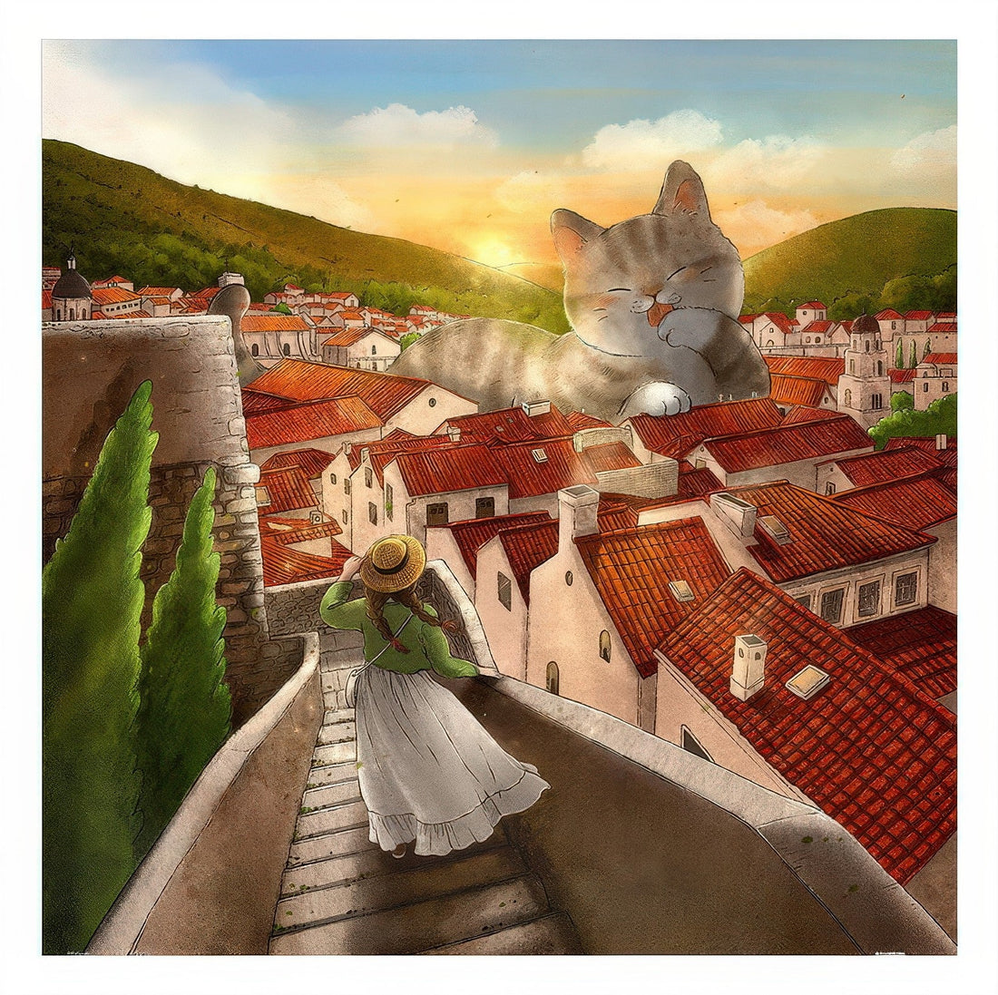 pintoo-h3934-luna---red-roofs-900-pieces-jigsaw-puzzle