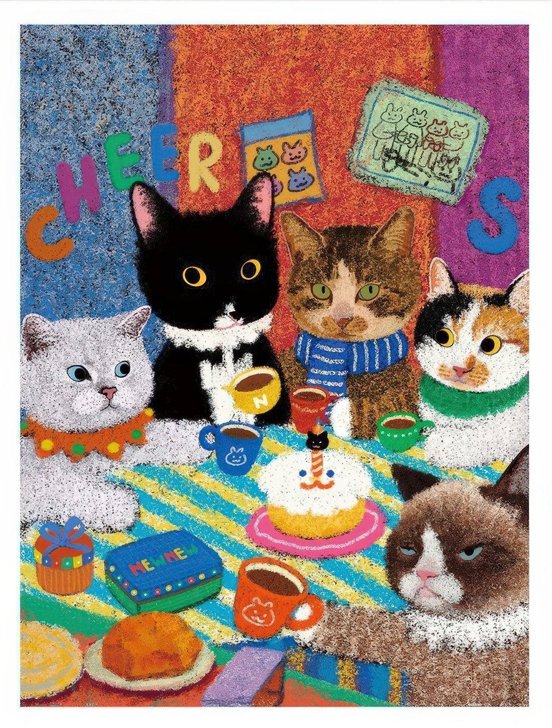 pintoo-h4050-niuniu-in-famous-paintings---cheers,-my-friend!-1200-pieces-jigsaw-puzzle