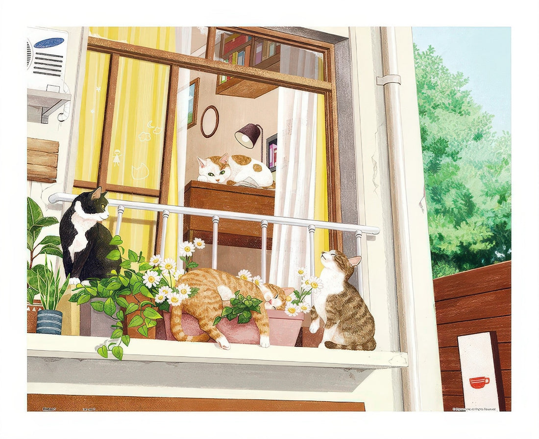 pintoo-h4083-song-ji-ae---lazy-afternoon-500-pieces-jigsaw-puzzle