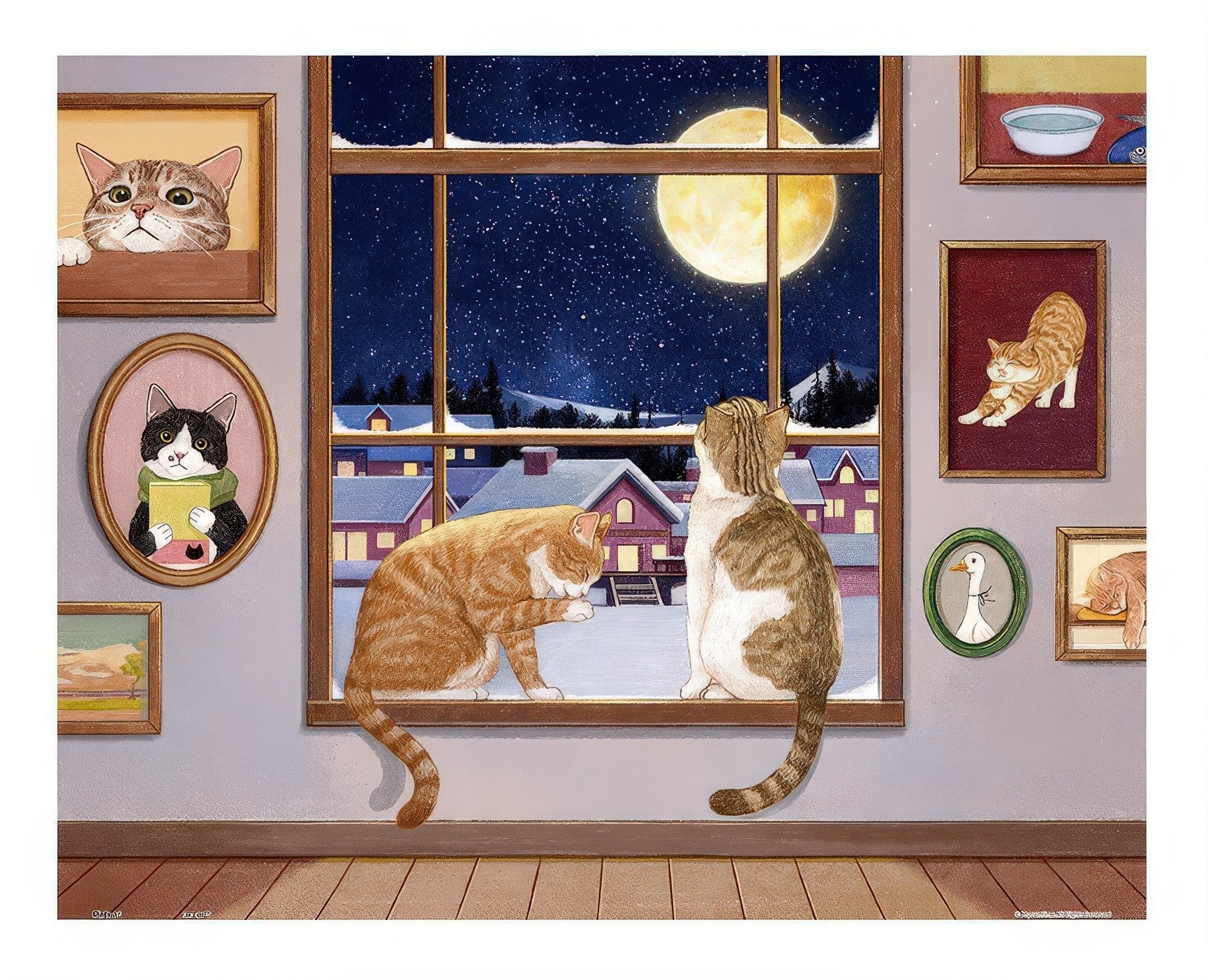 pintoo-h4085-song-ji-ae---cat-and-full-moon-500-pieces-jigsaw-puzzle