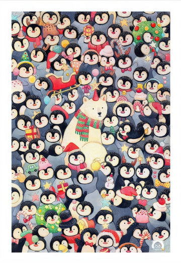 pintoo-h4095-cotton-lion---black-and-white-cute-army-600-pieces-jigsaw-puzzle