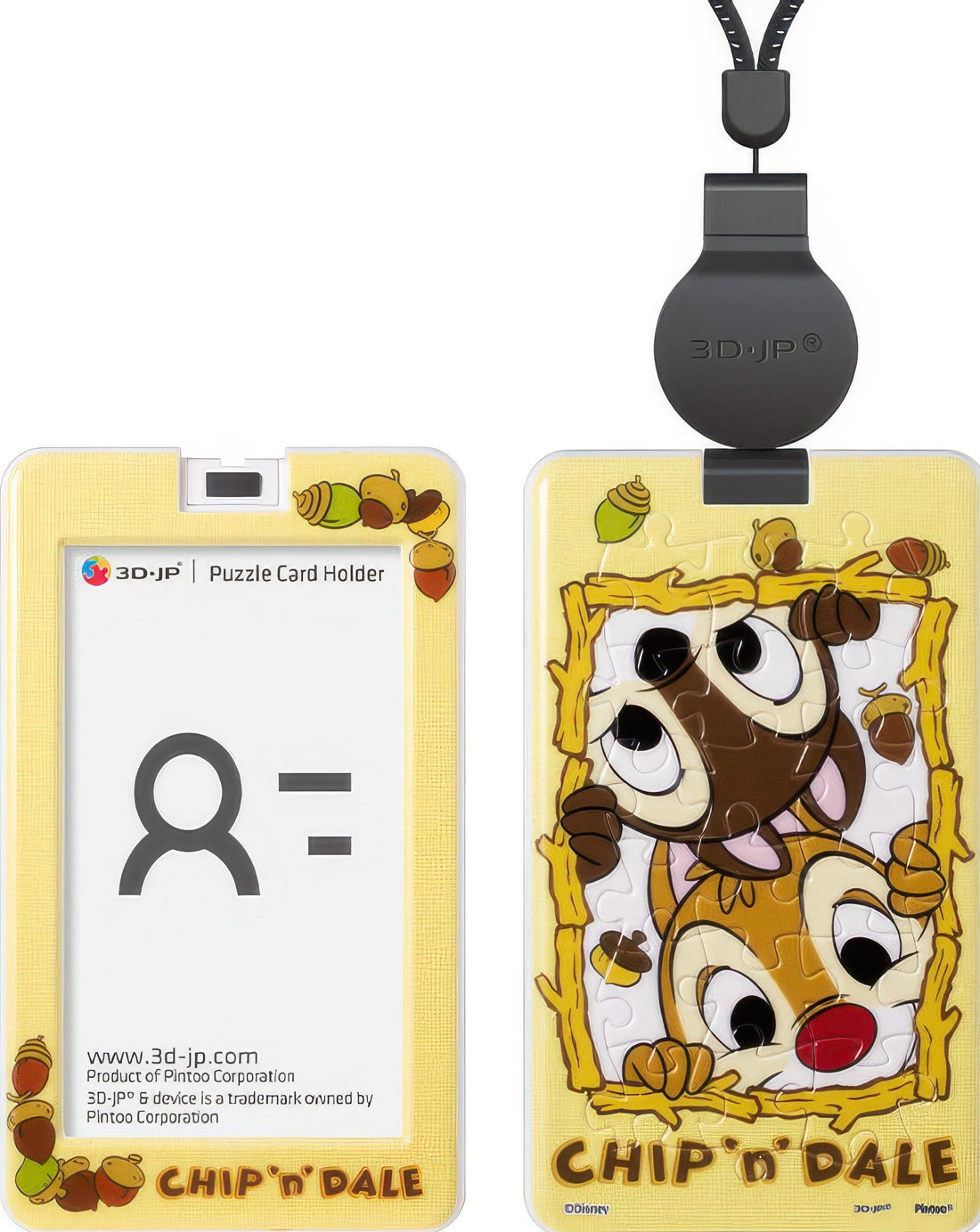 pintoo-ha1048-disney---chip-'n'-dale---mischievous-daily-life-18-pieces-card-holder-puzzle