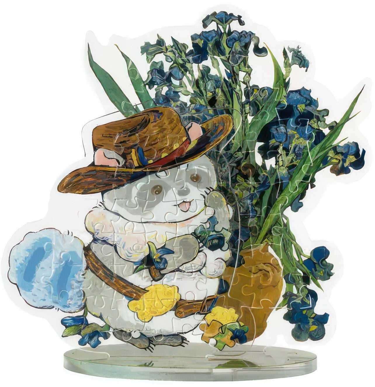 pintoo-hd1016-pazzy-falls-into-world-famous-paintings---irises-56-pieces-display-puzzle