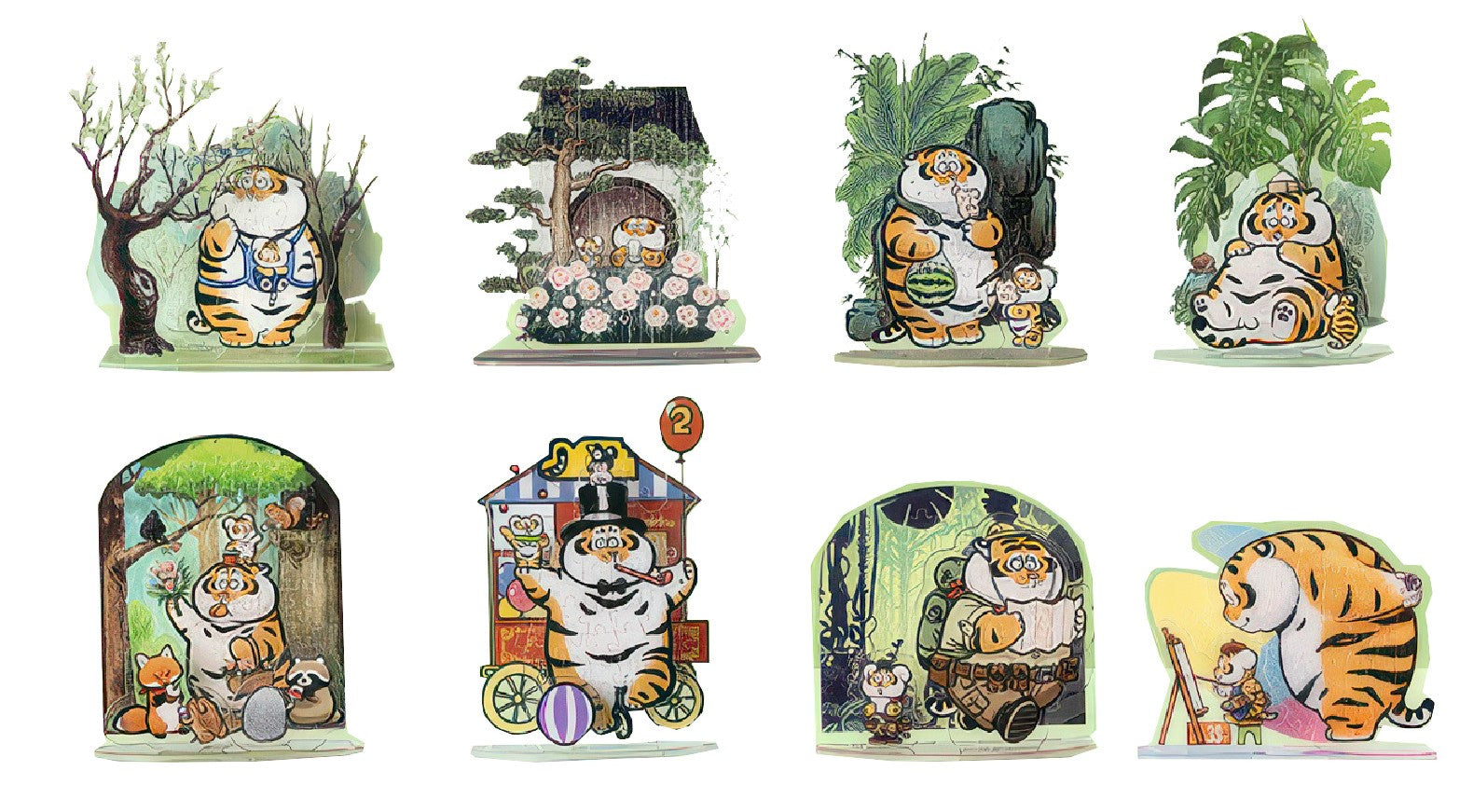 pintoo-hd1019-i'm-not-fat-tiger---growing-up-with-you-series-595-blind-box-display-puzzle