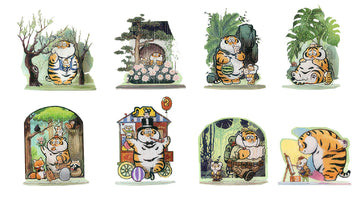 pintoo-hd1019-i'm-not-fat-tiger---growing-up-with-you-series-595-blind-box-display-puzzle