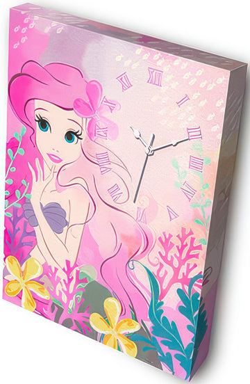pintoo-hk1020-the-little-mermaid---sweet-dream-366-pieces-canvas-clock-puzzle