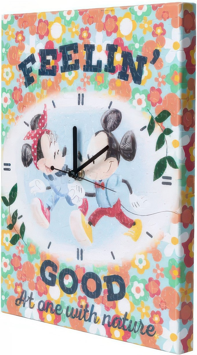 pintoo-hk1029-mickey-and-friends-series---spring-wandering-time-366-pieces-canvas-clock-puzzle