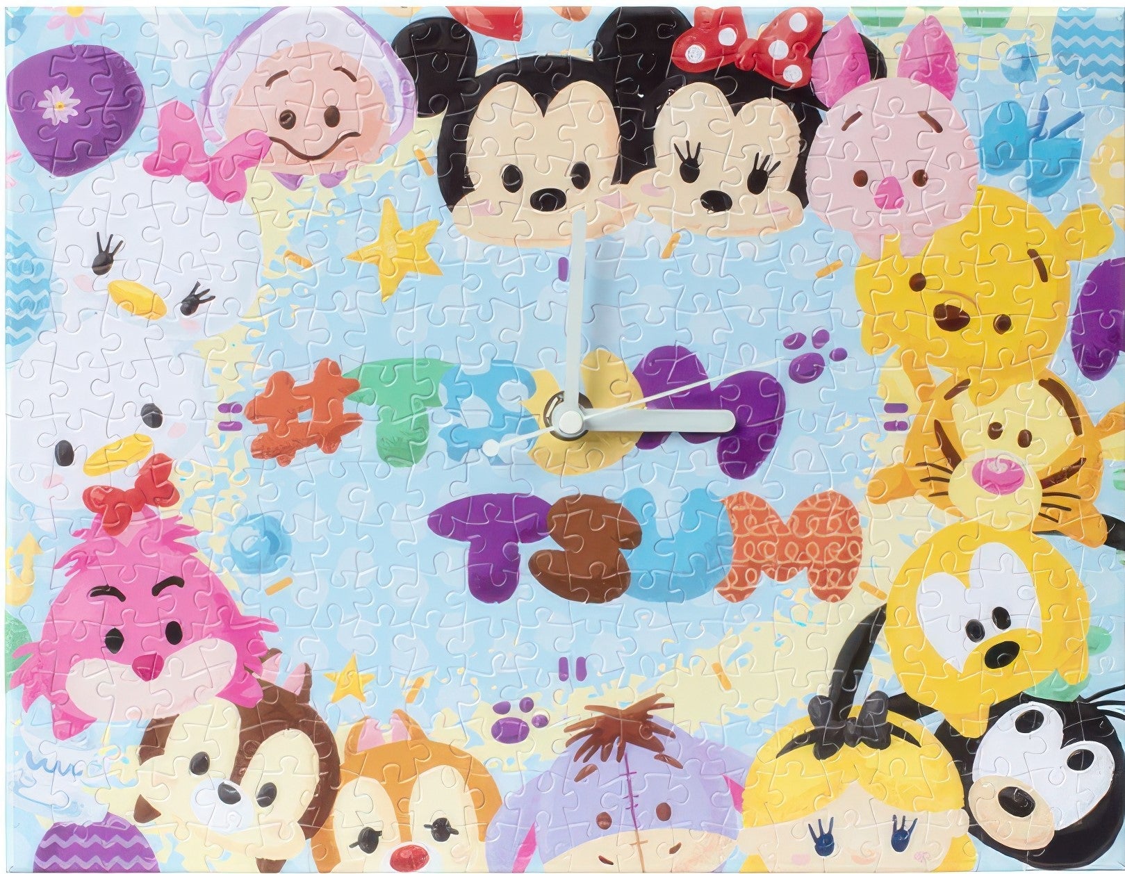 pintoo-hk1030-tsum-tsum-series---relaxing-moments-366-pieces-canvas-clock-puzzle