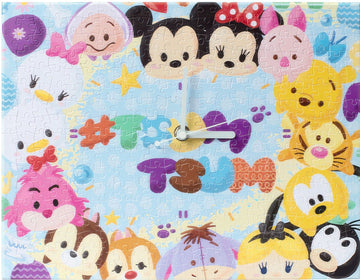 pintoo-hk1030-tsum-tsum-series---relaxing-moments-366-pieces-canvas-clock-puzzle