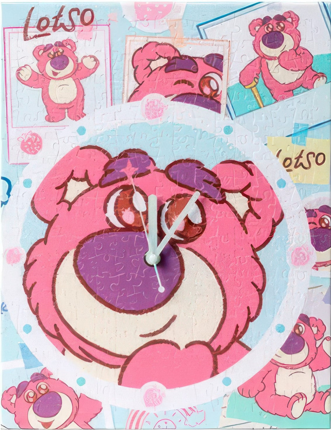 pintoo-hk1032-toy-story-series---strawberry-time-366-pieces-canvas-clock-puzzle