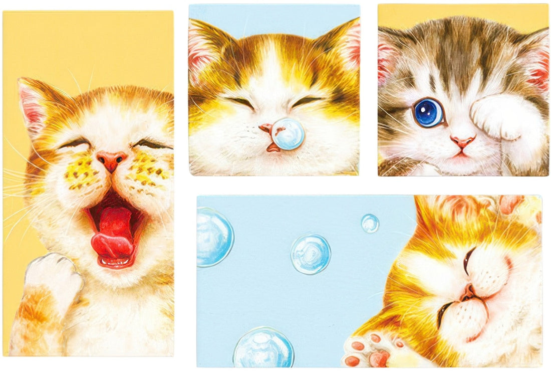 pintoo-hn1011-kayomi---cats'-nap-time-multipack-4-canvas-puzzle