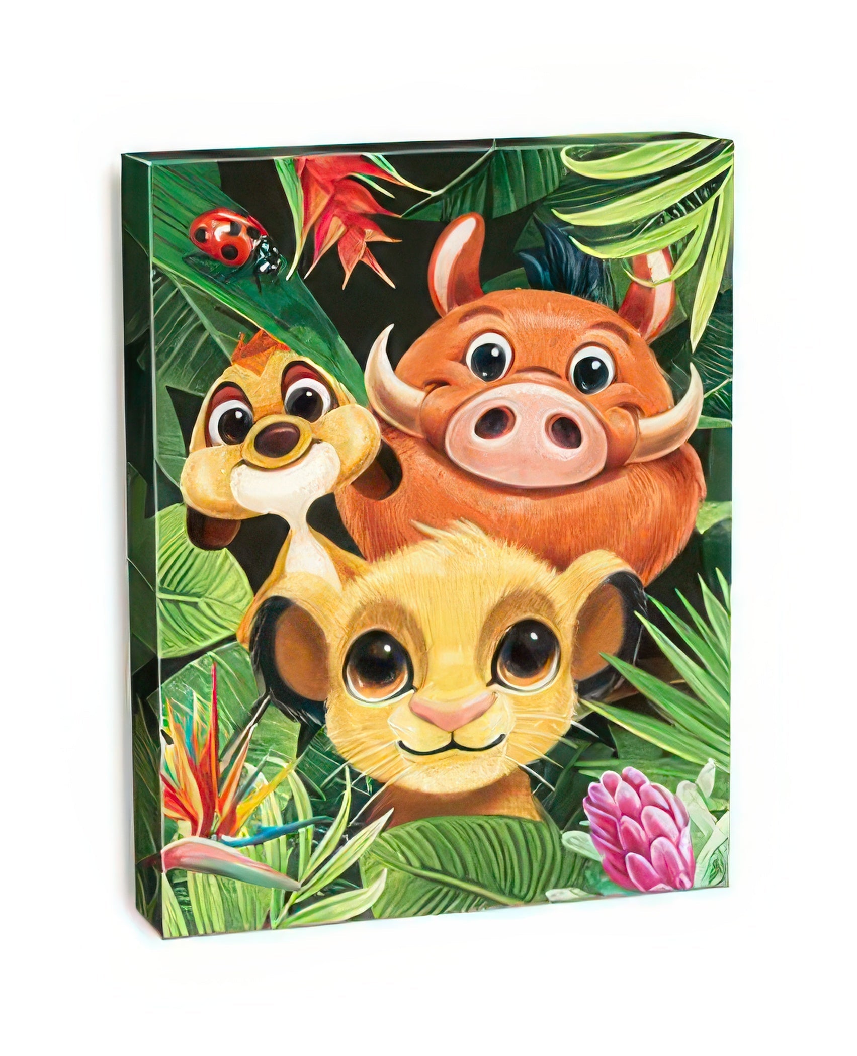 pintoo-hn1049-the-lion-king-king-of-jungle-366-pieces-plastic-canvas-puzzle