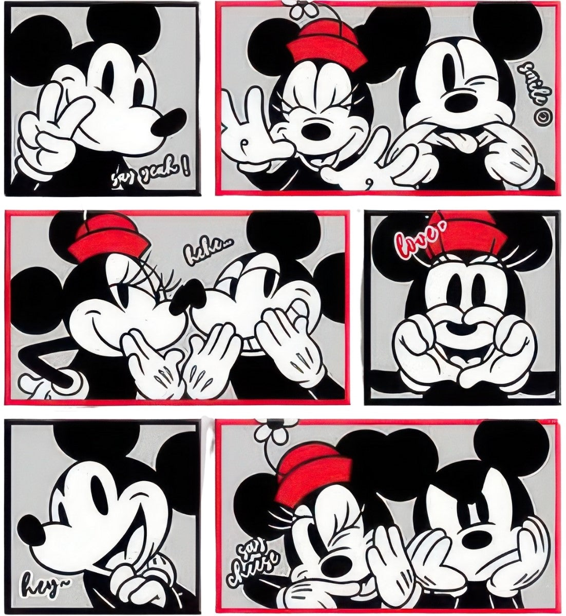pintoo-hn1098-mickey-and-friends---smile-multipack-6-canvas-puzzle