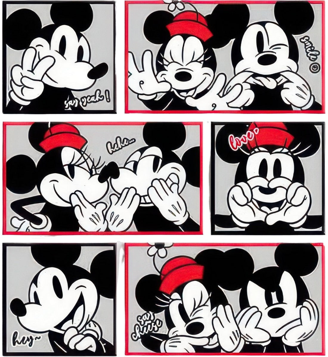 pintoo-hn1098-mickey-and-friends---smile-multipack-6-canvas-puzzle