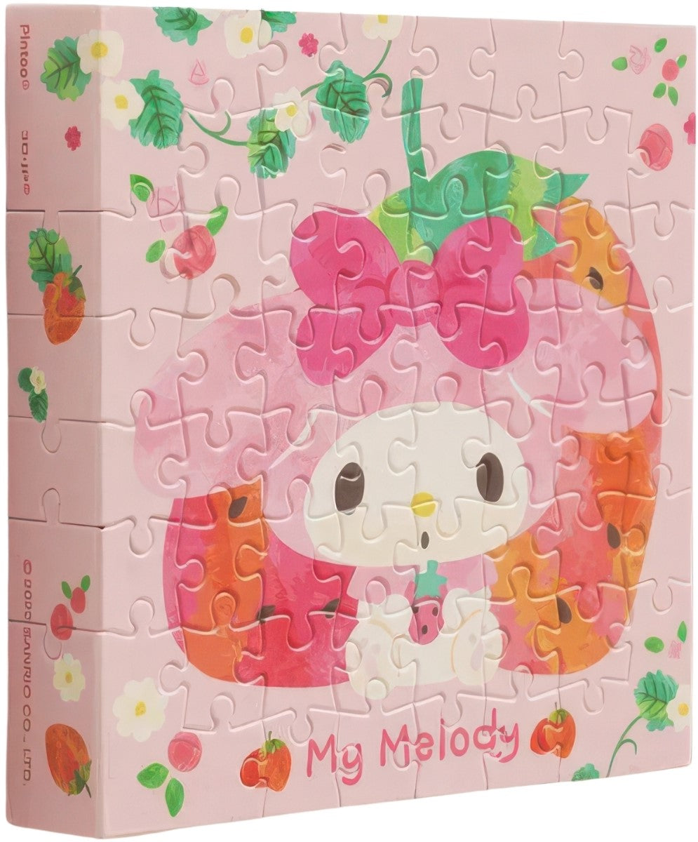 pintoo-hn1192-my-melody---colorful-fruit-juice---strawberry-my-melody-56-pieces-canvas-puzzle