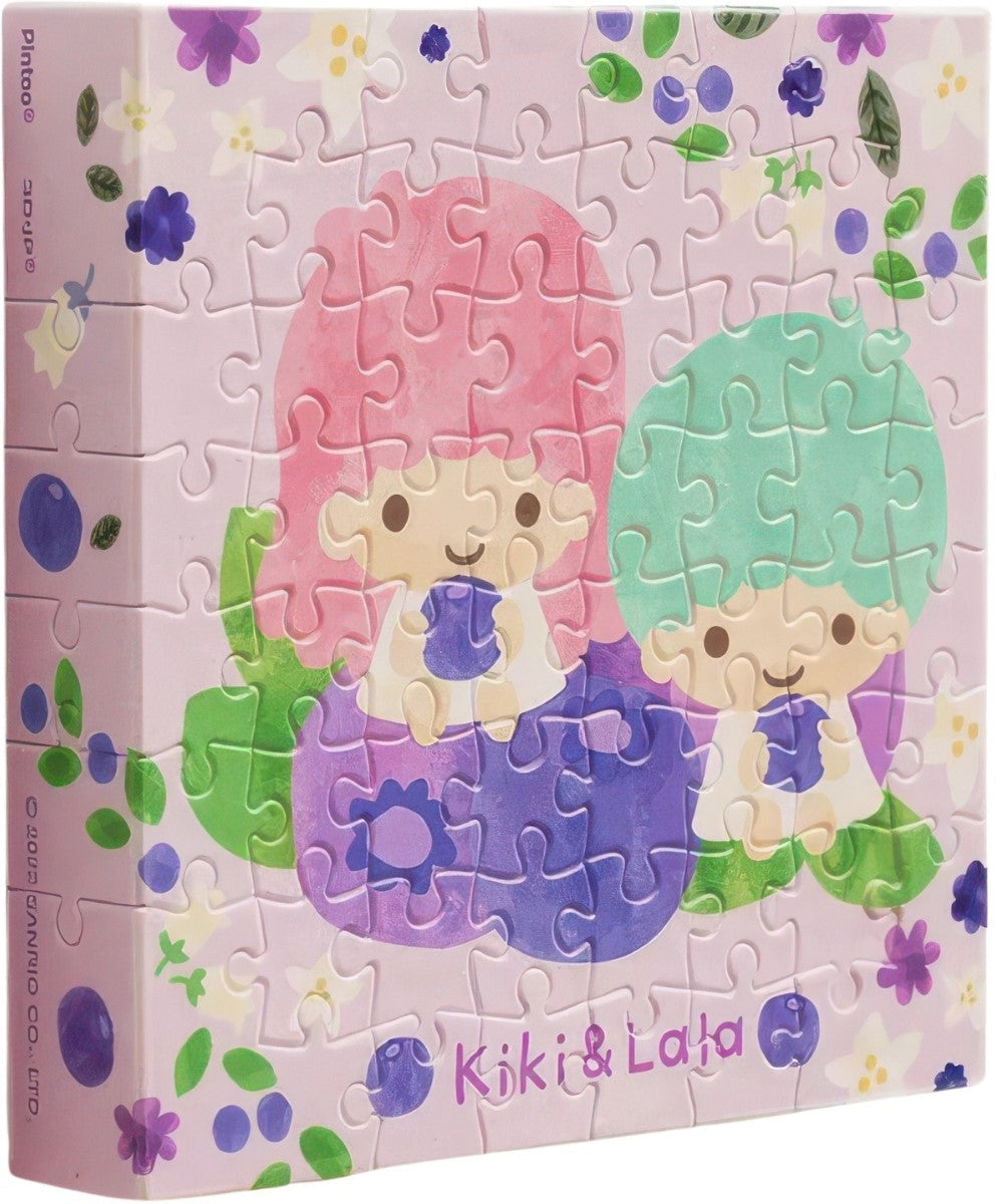 pintoo-hn1195-little-twin-stars---colorful-fruit-juice---blueberry-kiki-&-lala-56-pieces-canvas-puzzle