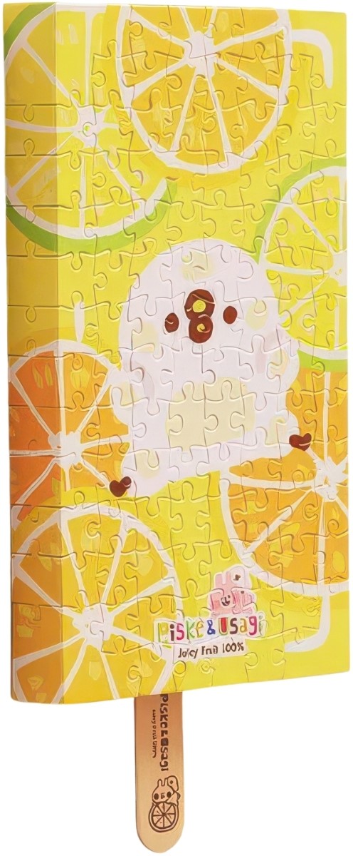 pintoo-hn1197-kanahei's-small-animals---cool-summer---orange-lemon-popsicle-104-pieces-canvas-puzzle