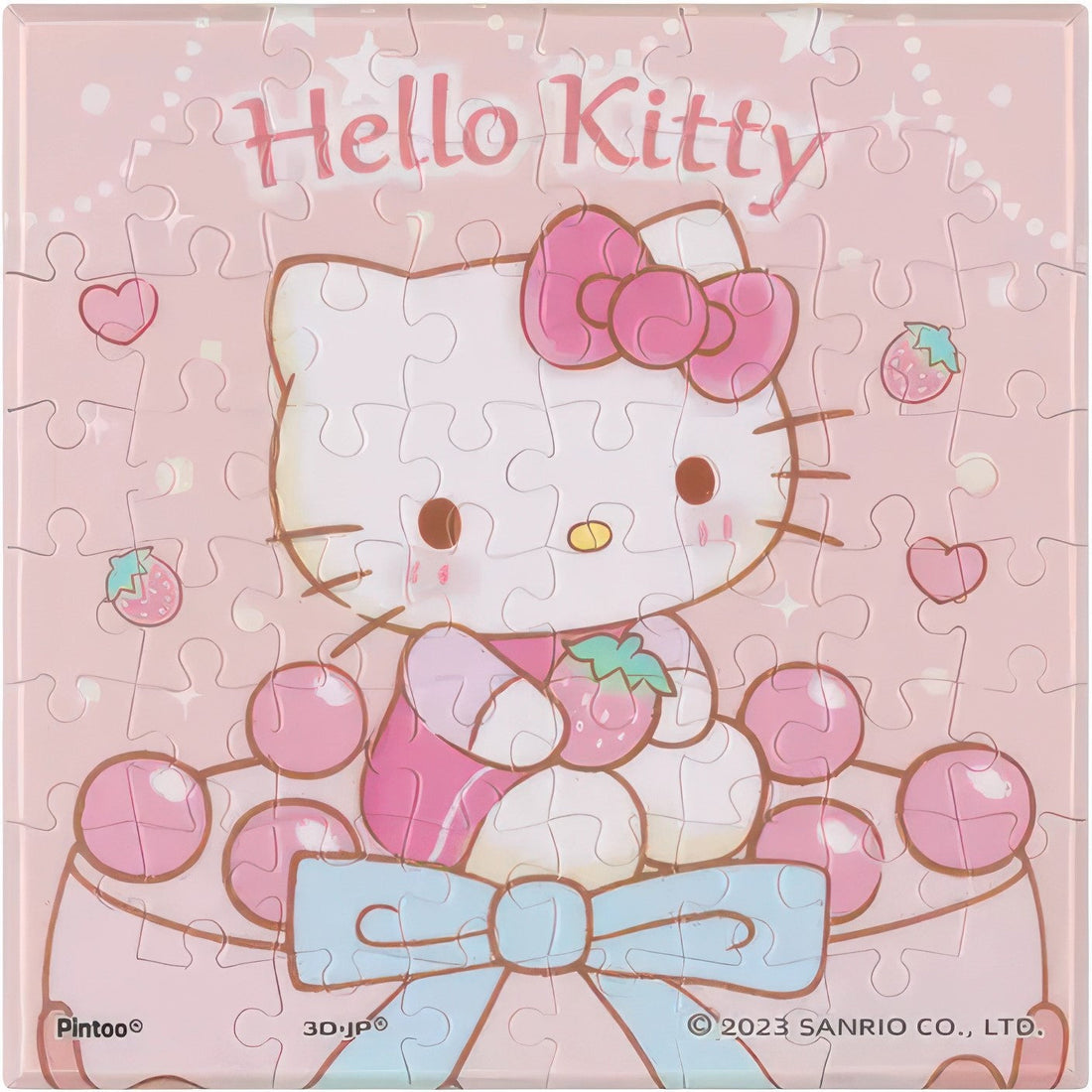 pintoo-hn1257-sanrio---hello-kitty---sweet-strawberry-pie-56-pieces-canvas-puzzle