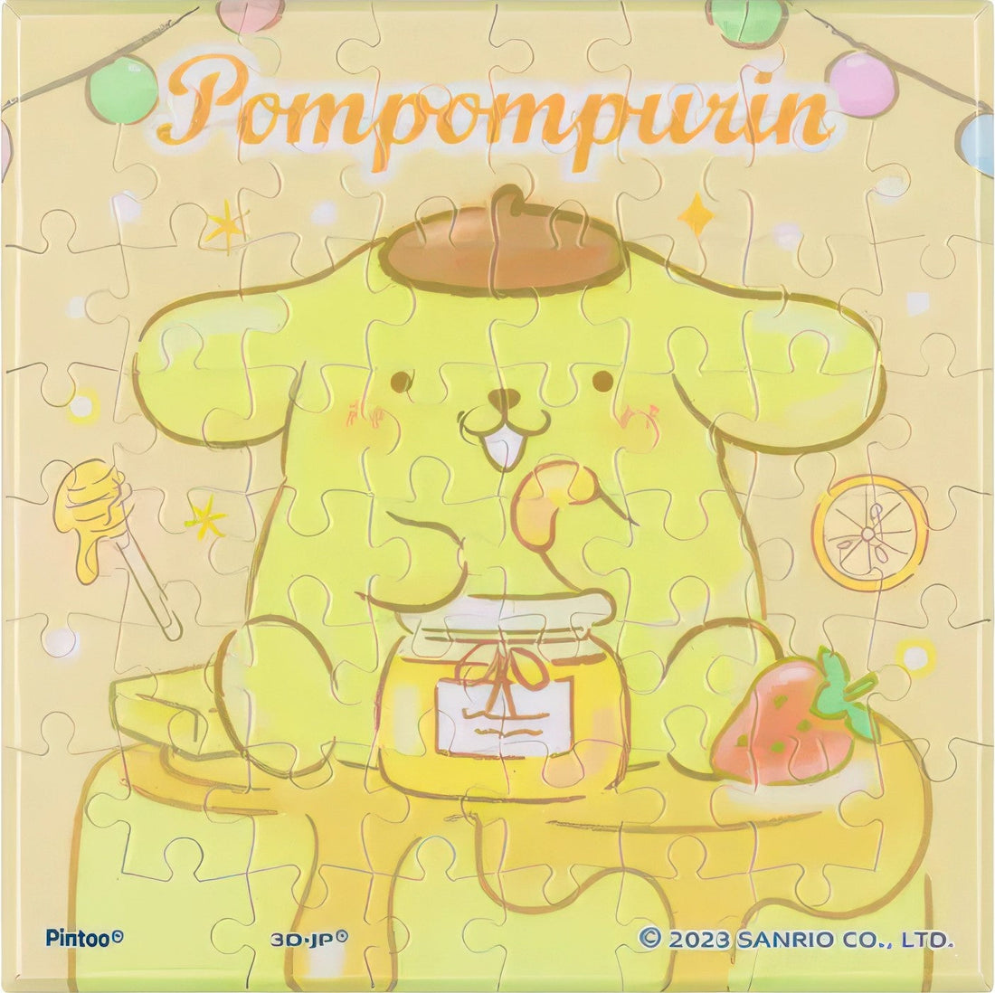 pintoo-hn1259-sanrio---pompompurin---soft-soufflé-56-pieces-canvas-puzzle