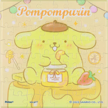 pintoo-hn1259-sanrio---pompompurin---soft-soufflé-56-pieces-canvas-puzzle