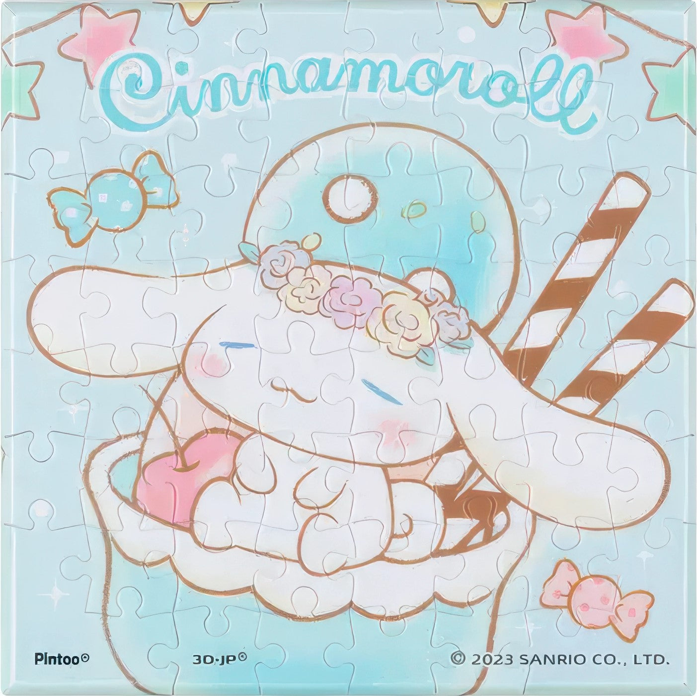 pintoo-hn1260-sanrio---cinnamoroll---double-scoop-ice-cream-56-pieces-canvas-puzzle
