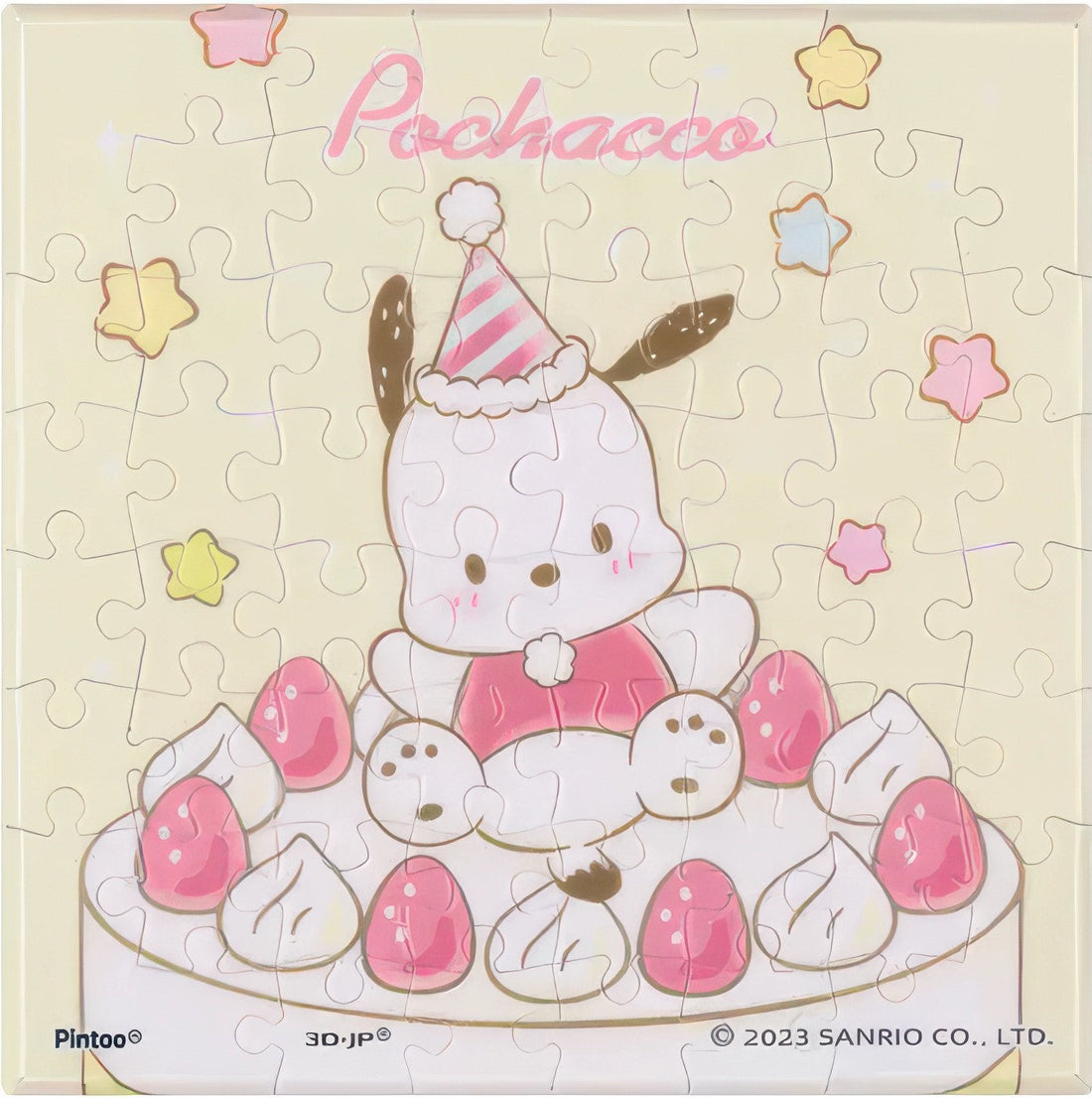 pintoo-hn1262-sanrio---pochacco---strawberry-soufflé-56-pieces-canvas-puzzle