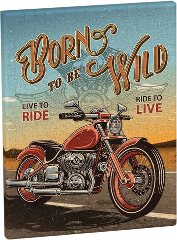 pintoo-hn1274-retro-poster-series---wild-harley-366-pieces-canvas-puzzle