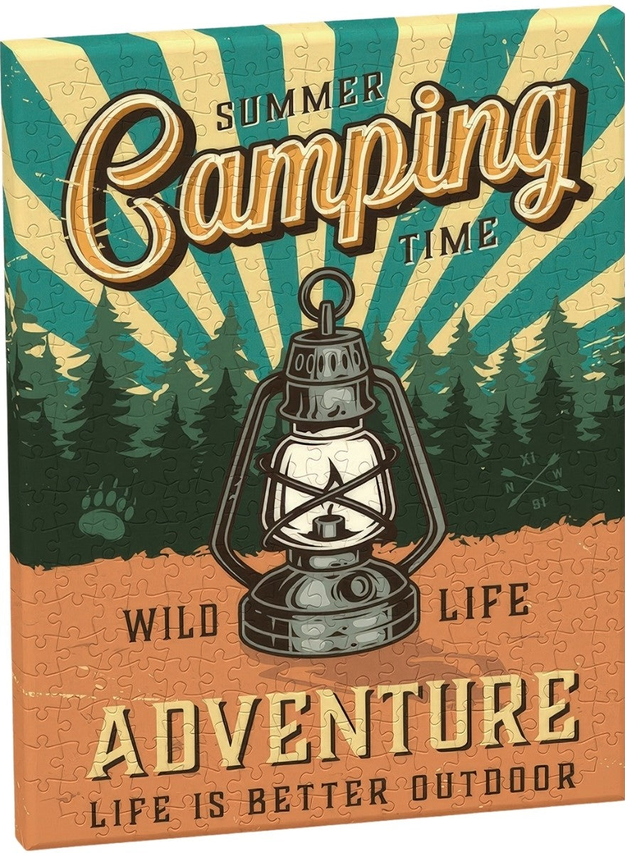 pintoo-hn1275-retro-poster-series---camping-lantern-366-pieces-canvas-puzzle