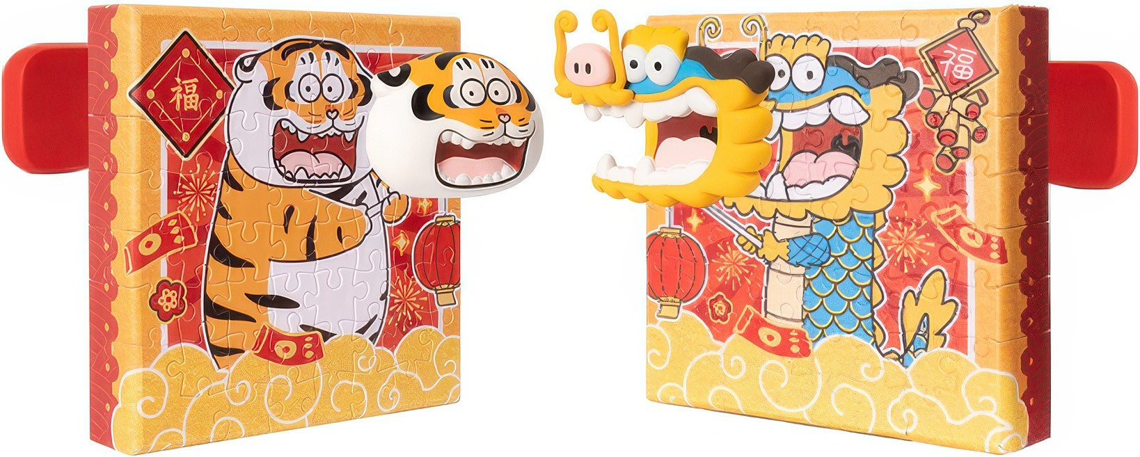 pintoo-hn1287-i-am-not-fat-tiger---right-fat-dragon,-left-fat-tiger-56-multipack-2-canvas-puzzle