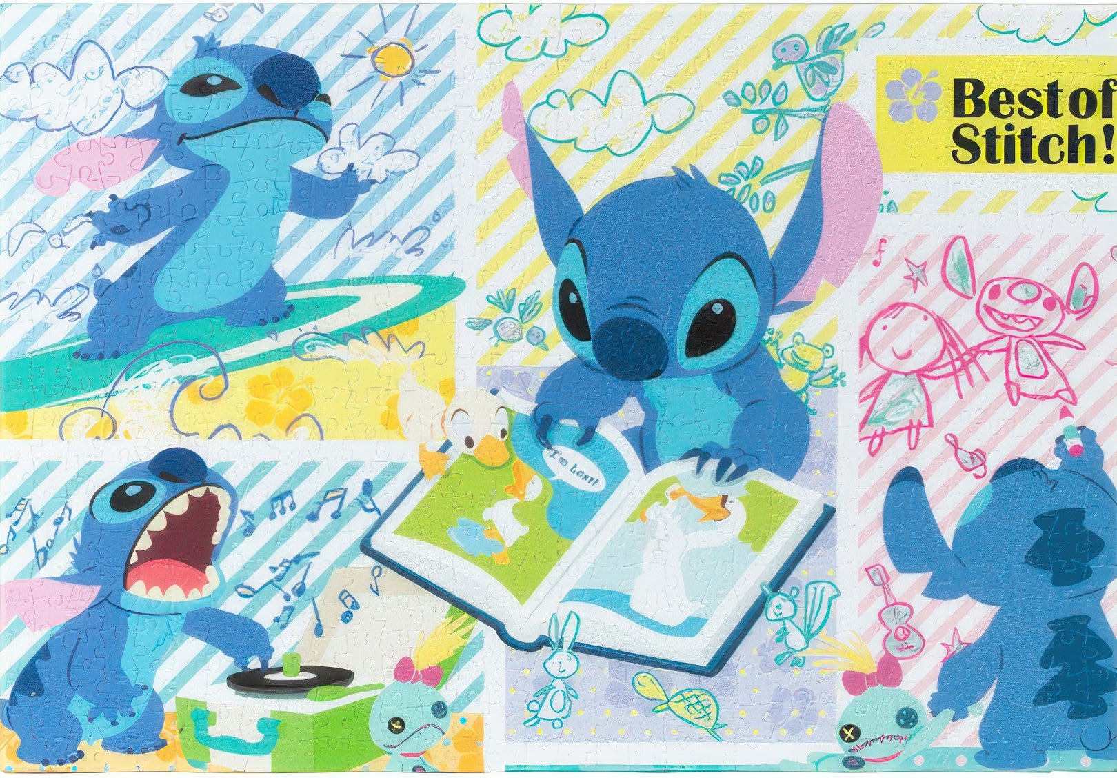pintoo-hn1344-lilo-&-stitch-series---the-best-me-696-pieces-canvas-puzzle