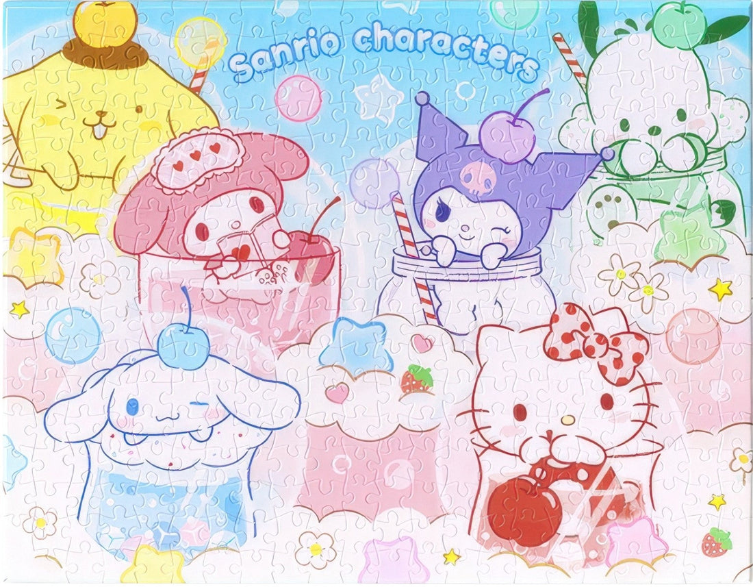 pintoo-hn1357-sanrio-characters---fruity-refreshment-366-pieces-canvas-puzzle
