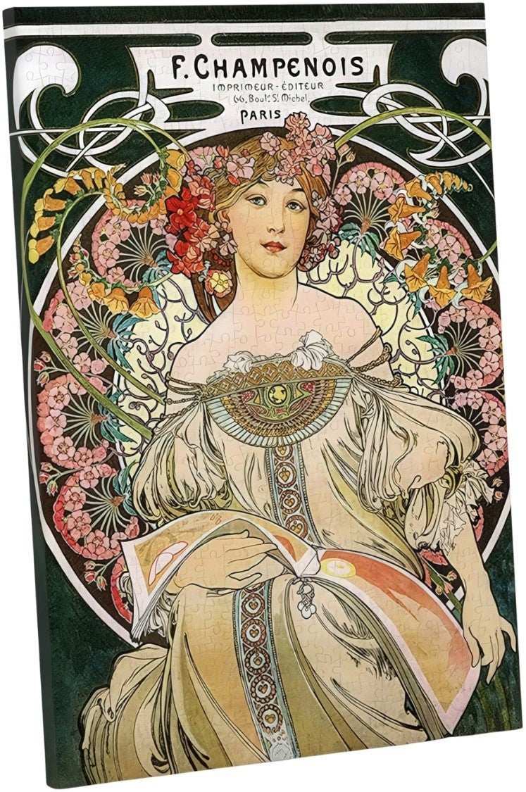 pintoo-hn1425-mucha---reverie-696-pieces-canvas-puzzle