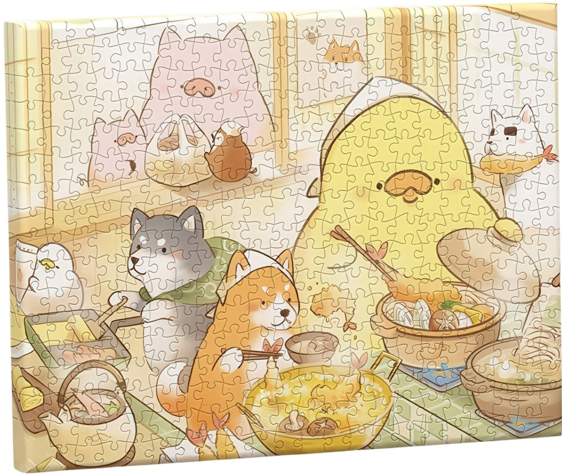 pintoo-hn1429-gourmet-chick---chick's-little-diner-366-pieces-canvas-puzzle