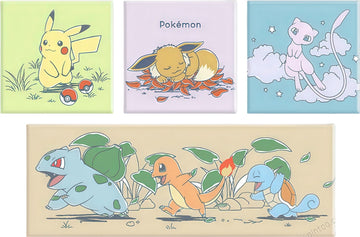 pintoo-hn1449-pokémon-series---daily-life-multipack-4-canvas-puzzle