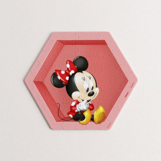 Pintoo HX1002　Minnie Mouse • Wall Tile / Minnie　56 Pieces Plastic Jigsaw Puzzle