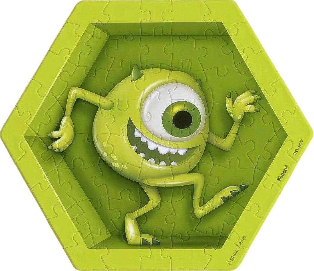 pintoo-hx1015-monsters,-inc.---mike-wazowski-56-pieces-wall-tile-puzzle
