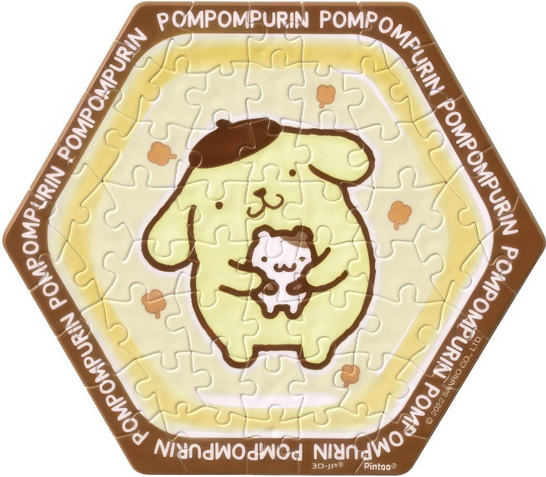 pintoo-hx1056-sanrio---pompompurin-56-pieces-wall-tile-puzzle