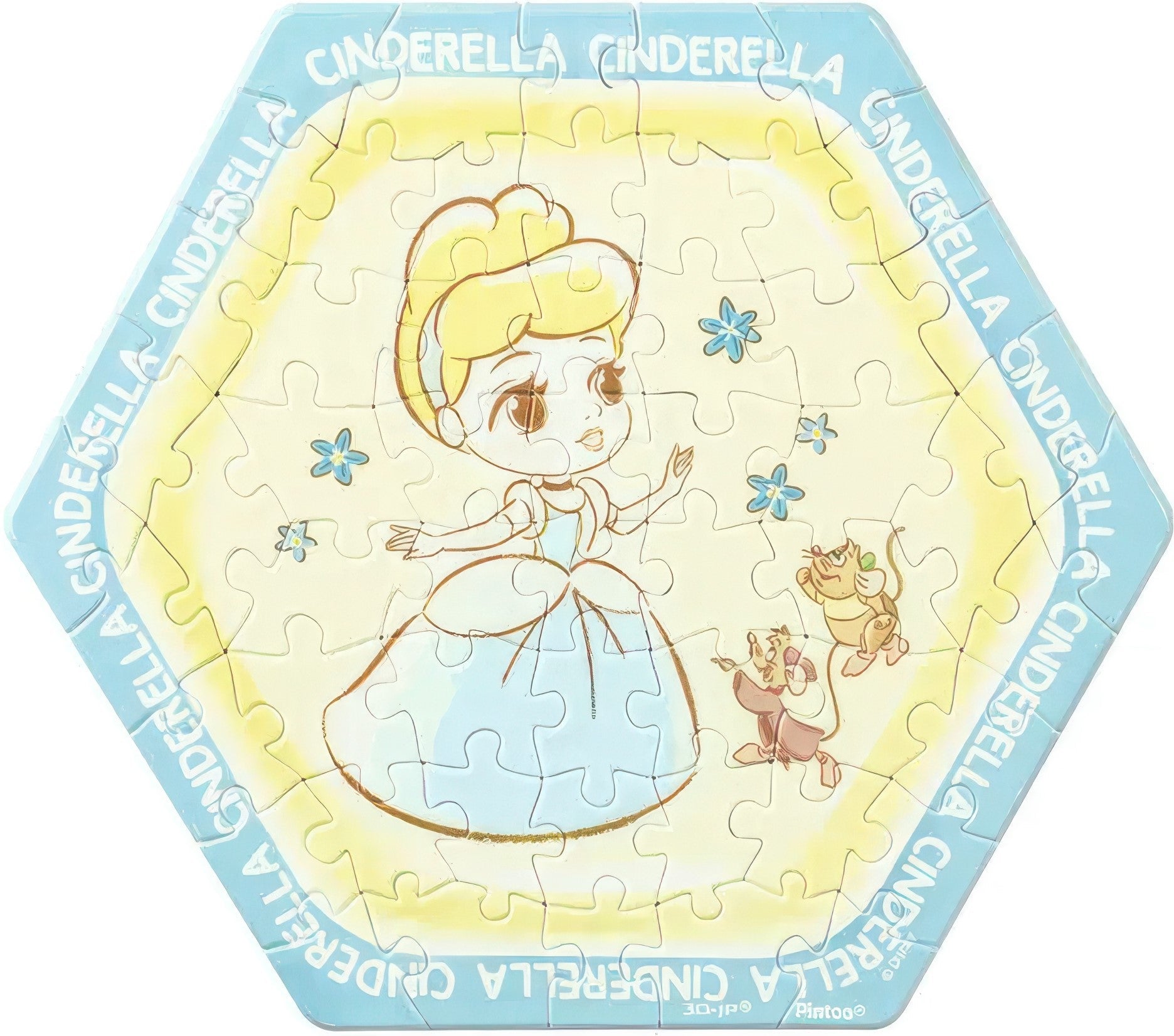 pintoo-hx1104-disney-princess---cinderella-56-pieces-wall-tile-puzzle
